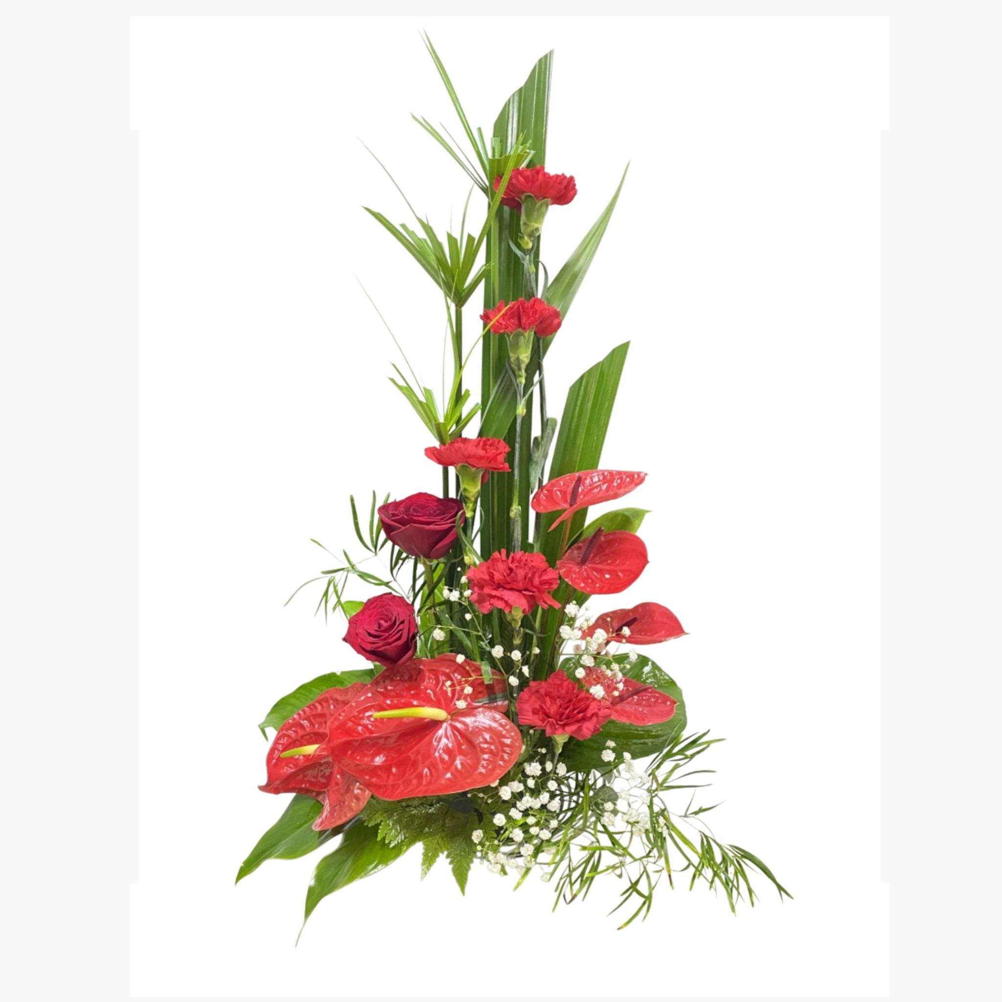 Bloemstuk rood