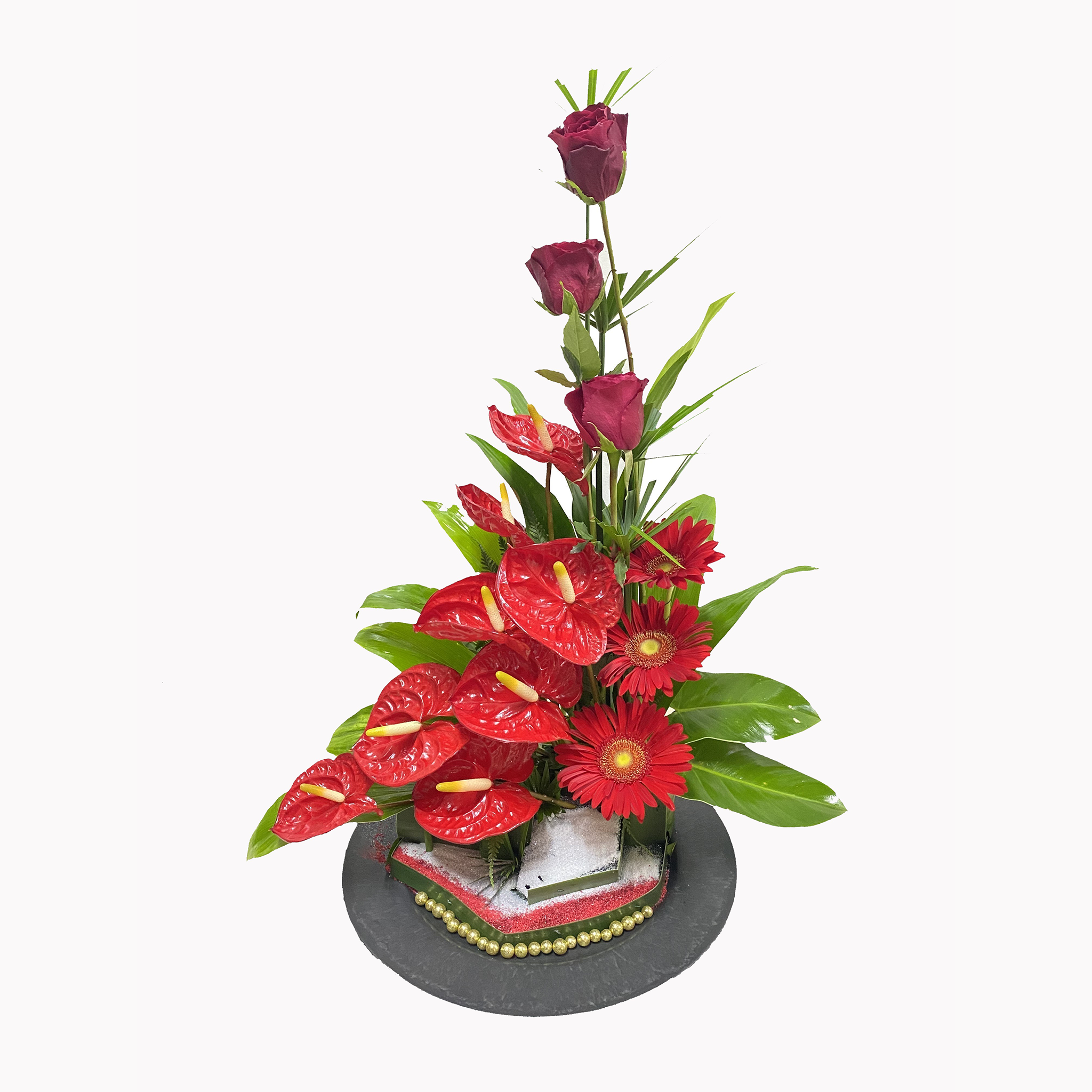 Bloemstuk rood