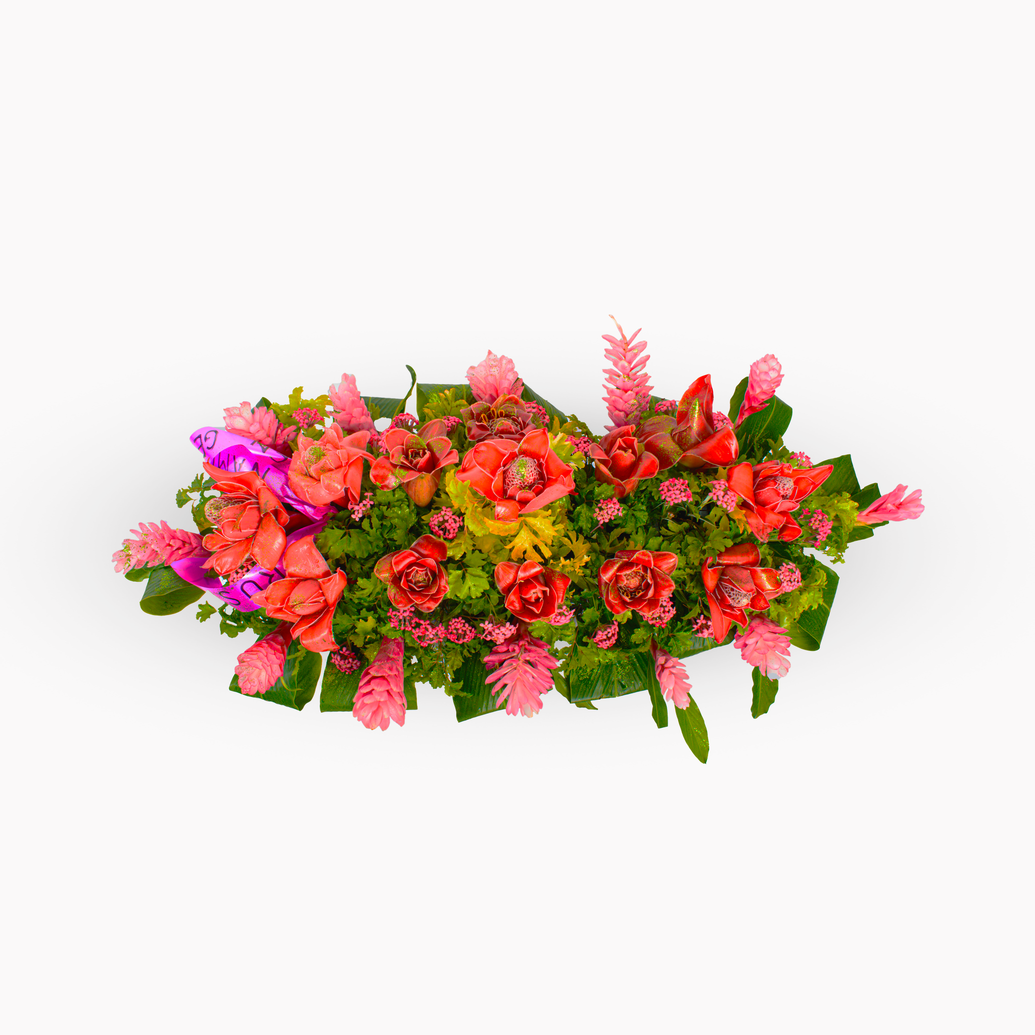 Rouwstuk rood/roze
