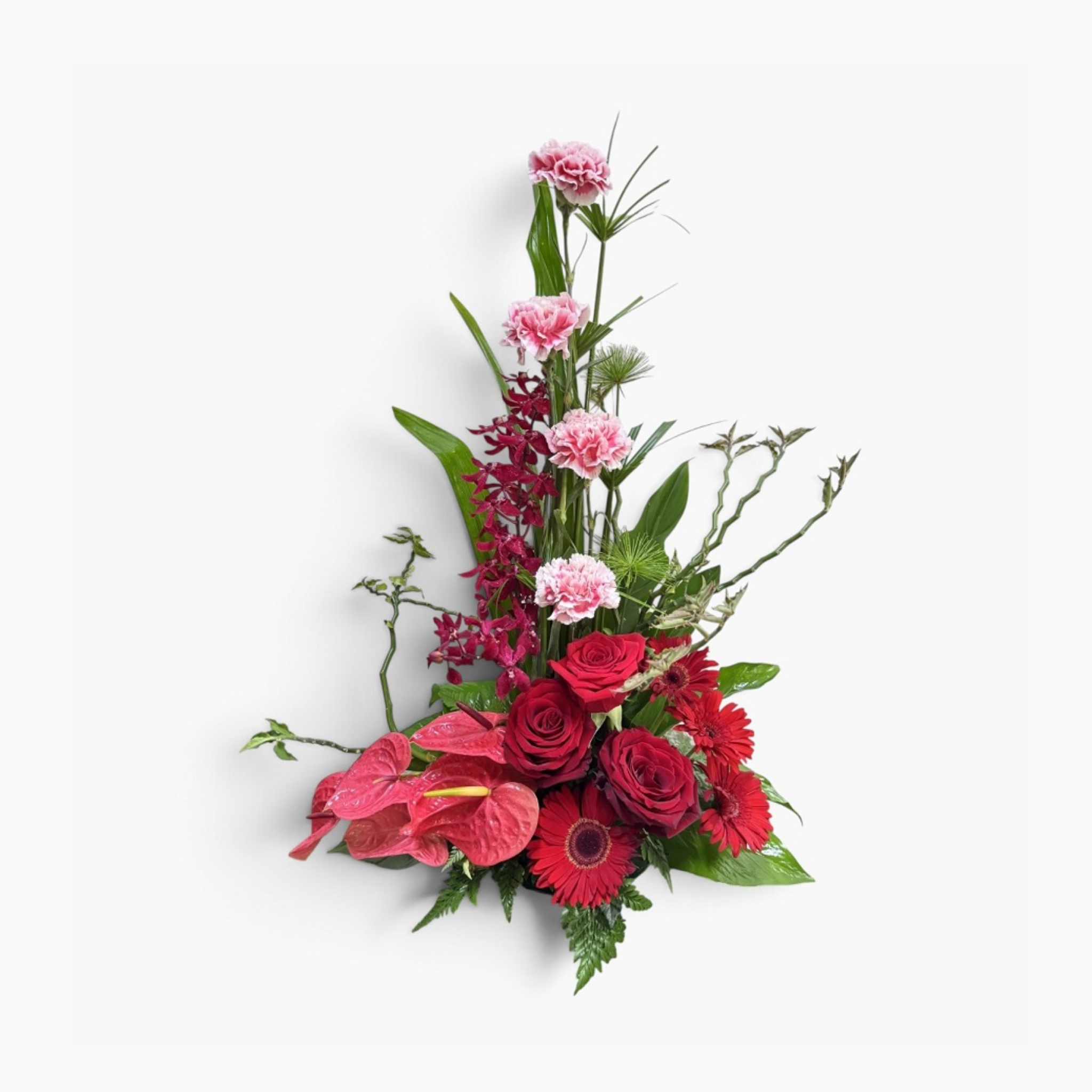 Bloemstuk 60 rood/roze